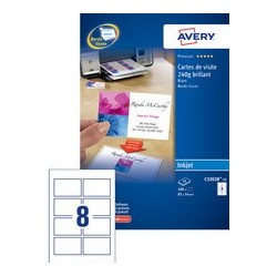 Avery cartes de visite quick&clean, 260 g/m2, mat blanc