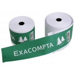 Exacompta rouleaux papier thermique pour caisse, 57 mm x 18m (LOT DE 10)