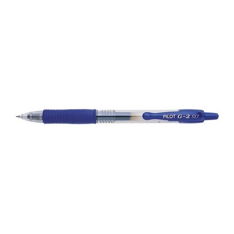 Pilot stylo roller à encre gel g2 07, bleu