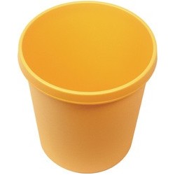Helit corbeille à papier, rond, 30 litres, marron