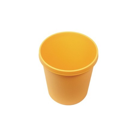 Helit corbeille à papier, rond, 30 litres, marron