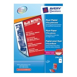 Avery zweckform papier pour flyer, format a4, 170 g/m2,