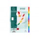 Exacompta intercalaires en carton, a4, 12 positions (LOT DE 20)