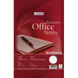 LandrÉ briefblock "business office notes", din a4, kariert