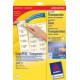 Avery zweckform etiquettes adresses transparentes, 63,5 x