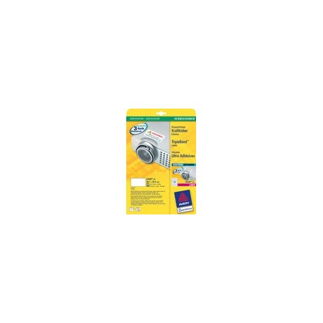 Avery zweckform étiquettes ultra adhésives 63.5 x 33,9 mm,