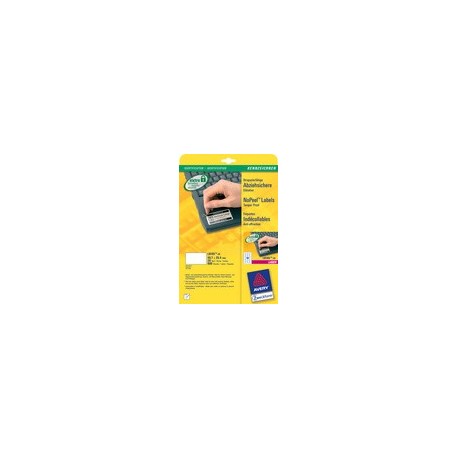 Avery zweckform etiquettes indécollables, 45,7 x 25,4 mm,