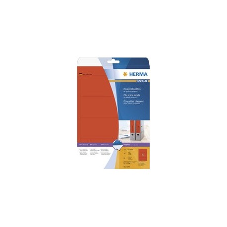 Herma superprint étiquettes pour classeur, 192 x 61 mm,court