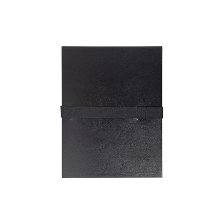Exacompta chemise à dos extensible balacron, 1 rabat, bleu (LOT DE 10)