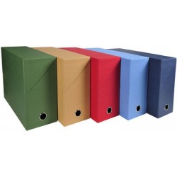 Exacompta boîte transfert papier toilé, a4, noir (LOT DE 5)