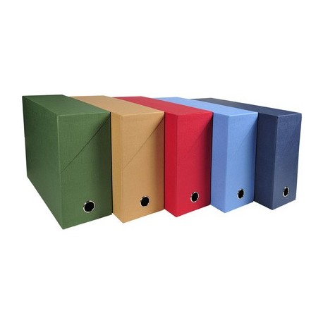Exacompta boîte transfert papier toilé, a4, noir (LOT DE 5)