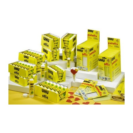 Uhu assortiment rentrée bâtons de colle stic + patafix