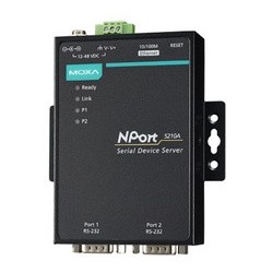 Moxa serial device server, 2 port, rs-232, nport-5210a