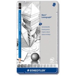 Staedtler bleistift mars lumograph, 12er metalletui