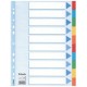 Esselte intercalaires en carton, unis, a4, 10 positions, en