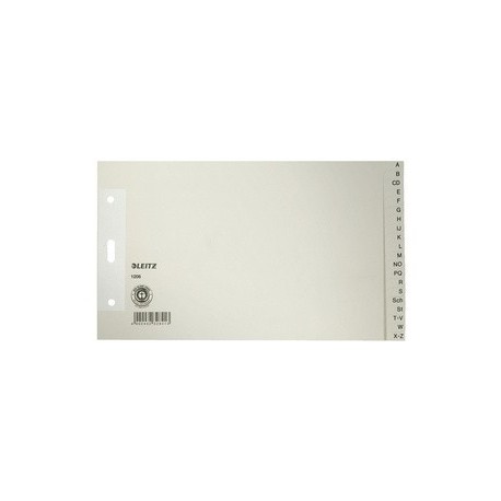 Leitz intercalaire en papier nature, a-z, a5 paysage, 20