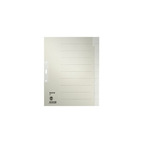 Leitz intercalaire en papier naturel, blanc, a4 extra-large