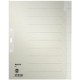 Leitz intercalaire en papier naturel, blanc, a4, extra-large