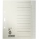 Leitz intercalaire en papier naturel, blanc, a5 paysage,