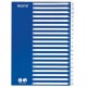 Leitz intercalaire en plastique, a-z, a4, 21 touches, pp,