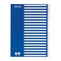 Leitz intercalaire en plastique, a-z, a4, 21 touches, pp,