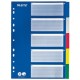 Leitz intercalaire en plastique, blanc, a4, 10 touches,