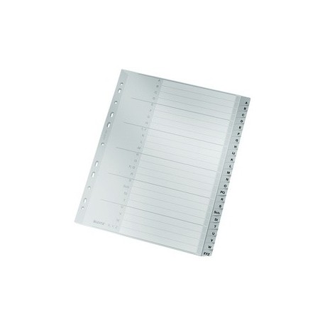 Leitz intercalaire en plastique, a-z, format extra large