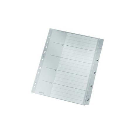 Leitz intercalaire en plastique, numéroté, format a4 extra