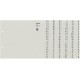 Leitz intercalaire en papier nature, a-z, pour 24 claseurs,