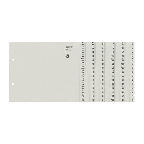Leitz intercalaire en papier nature, a-z, pour 24 claseurs,