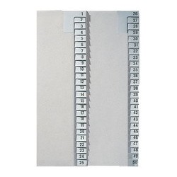 Leitz intercalaire en papier naturel, numéroté, a4+, 1-25,