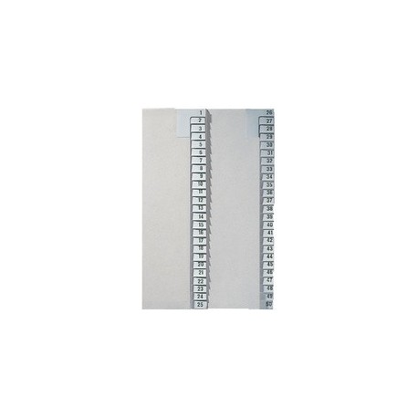 Leitz intercalaire en papier naturel, numéroté, a4+, 1-25,
