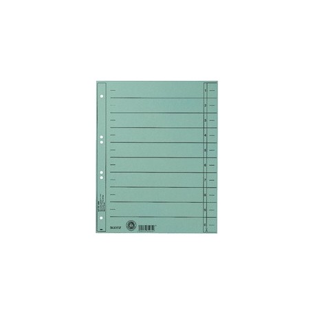 Leitz intercalaires, format a4 extra large,en carton manille