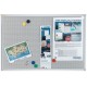 Franken tableau d'affichage magnétique x-tra!line, gris