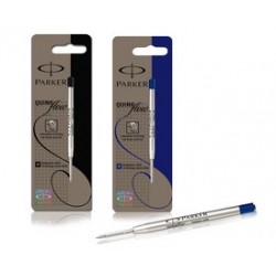 Parker recharge pour stylo quinkflow, f, bleu, blister