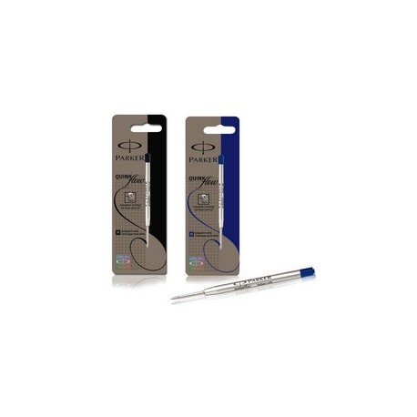 Parker recharge pour stylo quinkflow, f, bleu, blister