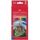 Faber-castell crayons de couleur hexagonaux castle, étui en