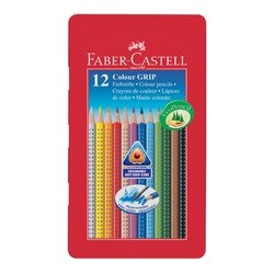 Faber-castell crayons de couleur colour grip, étui de 48
