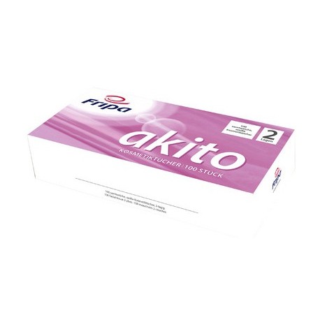 Fripa mouchoirs cosmétiques akito, 2 couches, extra blanc