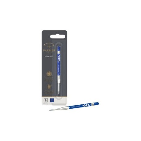 Parker recharge-gel z46, bleu, épaisseur du tracé: m