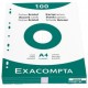 Exacompta fiches bristol, a4, uni, blanc