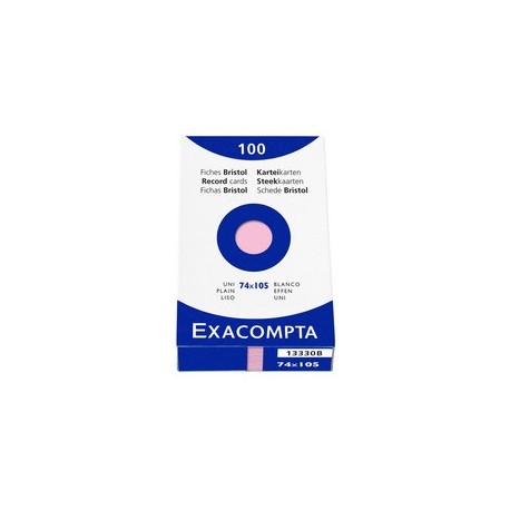 Exacompta fiches bristol, a7, uni, blanc