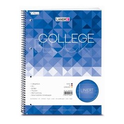LandrÉ collegeblock "college", format a4, ligné, 80 feuilles