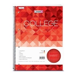 LandrÉ collegeblock "college" a4, quadrillé, 320 pages