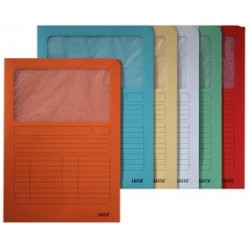 Leitz chemise à fenêtre, format a4, carton, vert clair, (LOT DE 100)