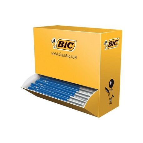 Bic stylo à bille rétractable m10 clic, bleu, value pack