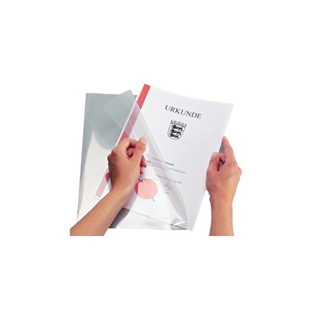 Leitz pochette super premium, a4, pvc, rouge, 0,15