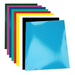 Pavo plats de couverture chromolux, brillant, a4, vert