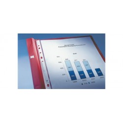 Leitz chemise à lamelles exquisit, format a4+, pvc, bleu
