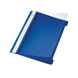 Leitz chemise à lamelle standard, format a5, en pvc, bleu